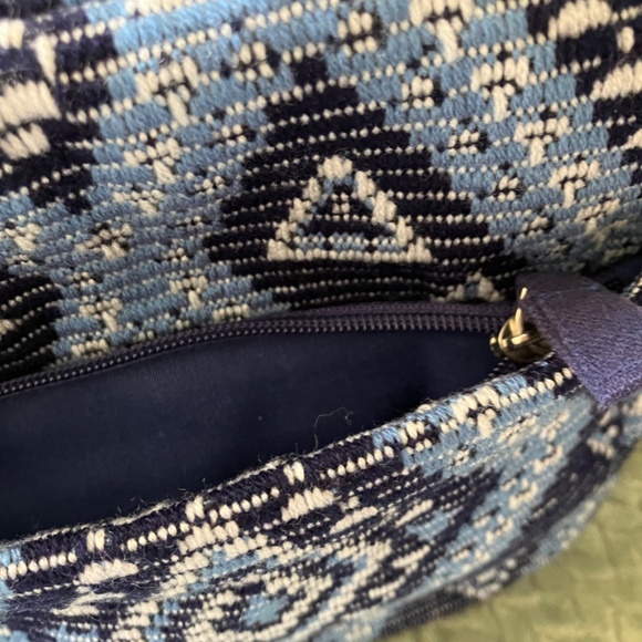 America & Beyond brand;  Medium size; Blue & White with Multi-color sequins - Picture 5 of 10